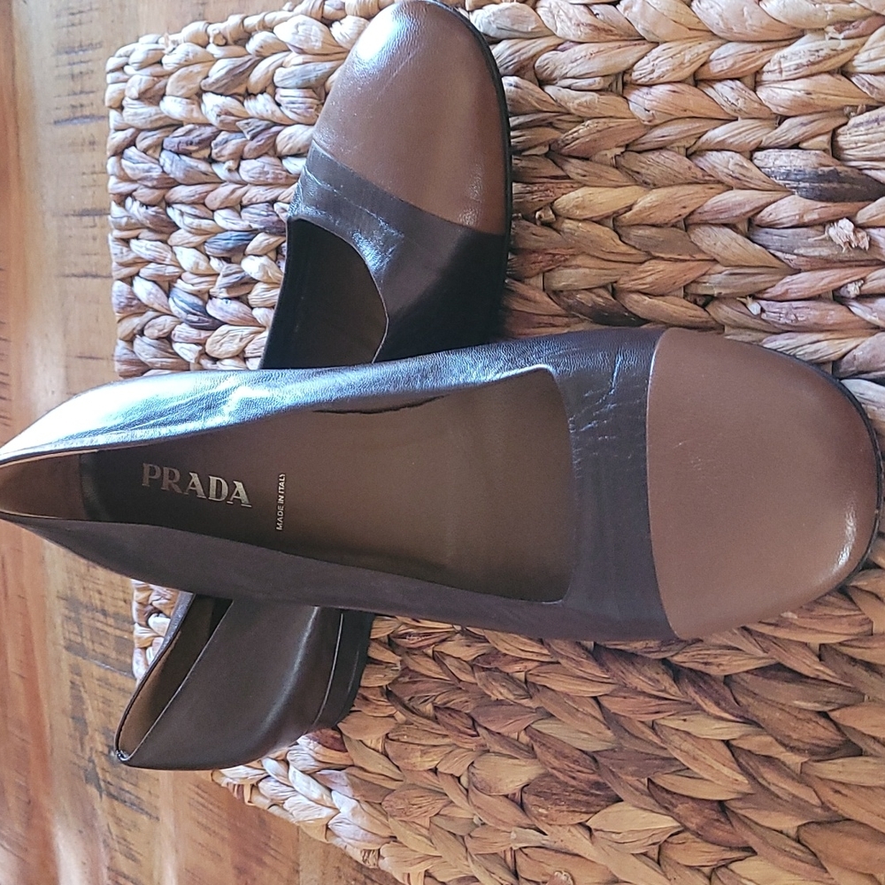 Prada two tone Flats